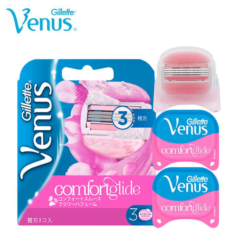 Gillette Лезвие для бритья Venus Comfortglide для девочек, сменные лезвия для удаления волос для женщин