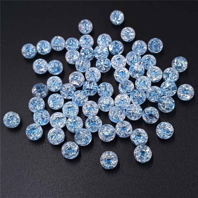 Креативные акриловые круглые бусины, модные подвески для ожерелья, браслета, маркировка 8-16 мм, 10 шт., свободные бусины, сделай сам, ювелирный материал ручной работы