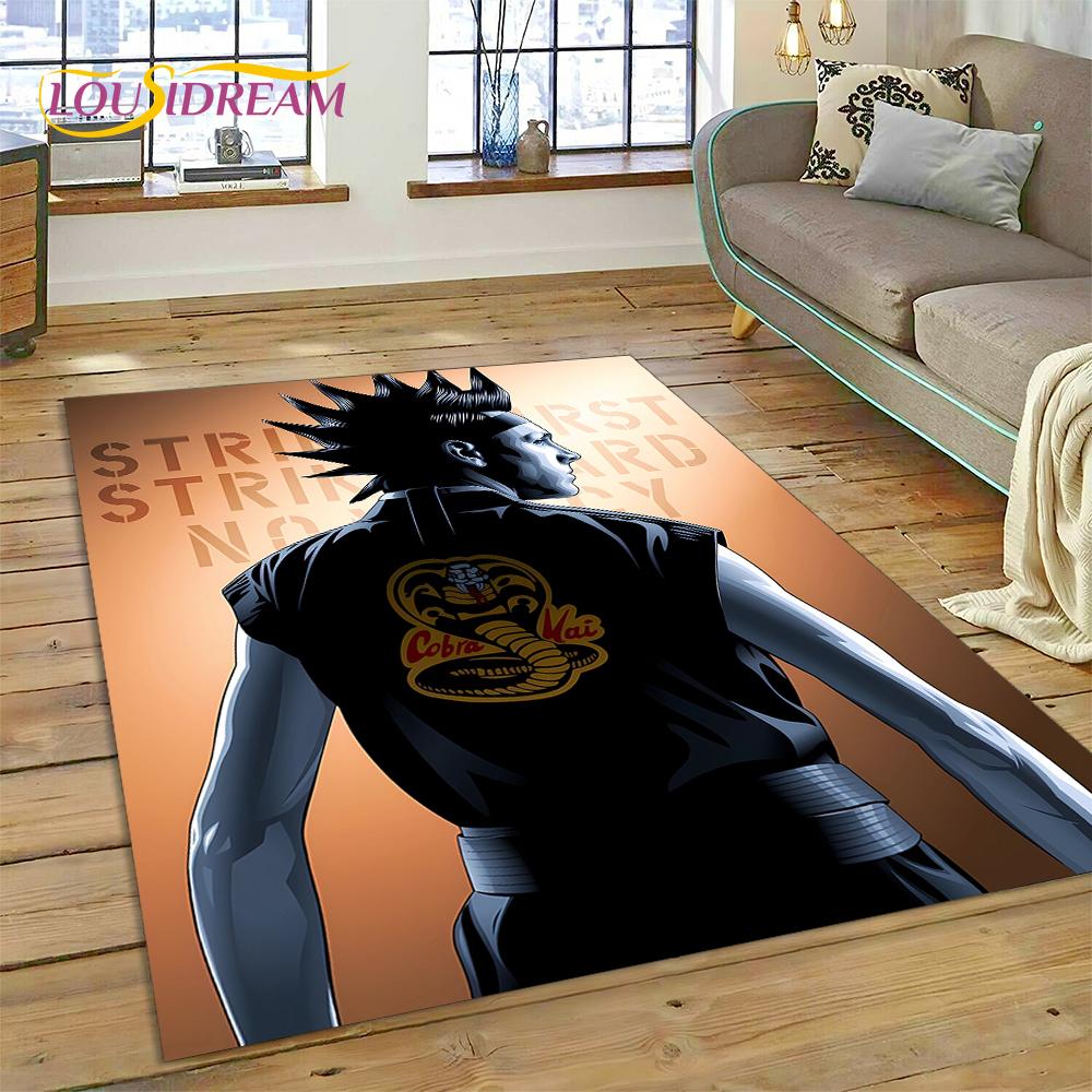 3D Ковер Cobra Kai Classics TV Аманда Карате для Гостиной Спальни, Нескользящий Коврик-Декор для Дивана, Придверный Коврик
