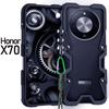 Металлический Защитный Чехол для Телефона Honor x70/x70i - Персонализированный, Защита от Падений, Полное Покрытие, Механический Стиль
