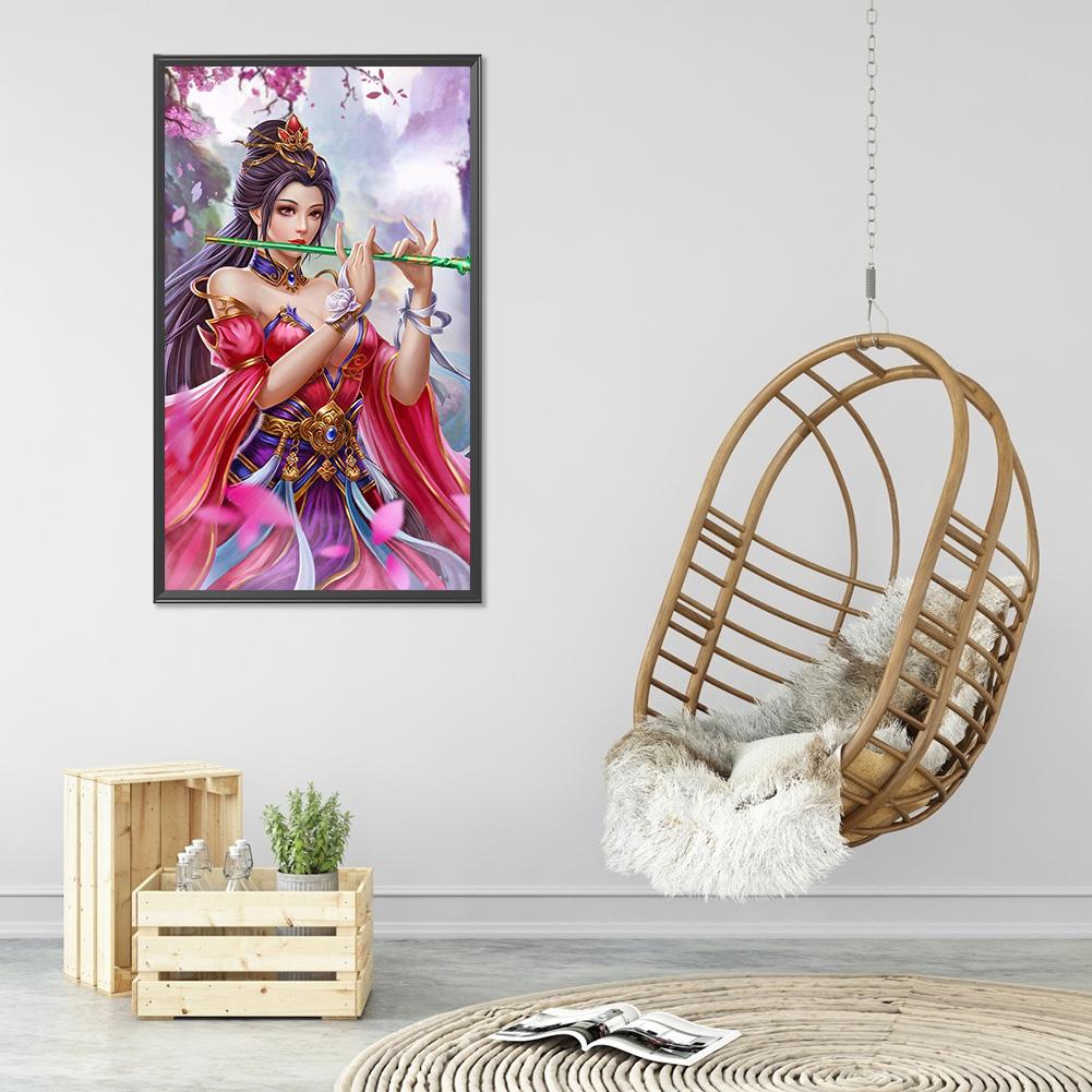 5D комплект алмазной живописи «сделай сам», мультяшная игра, женский полный круглый дрель, мозаика, картина, Настенный декор, стразы, художественные поделки, украшение дома