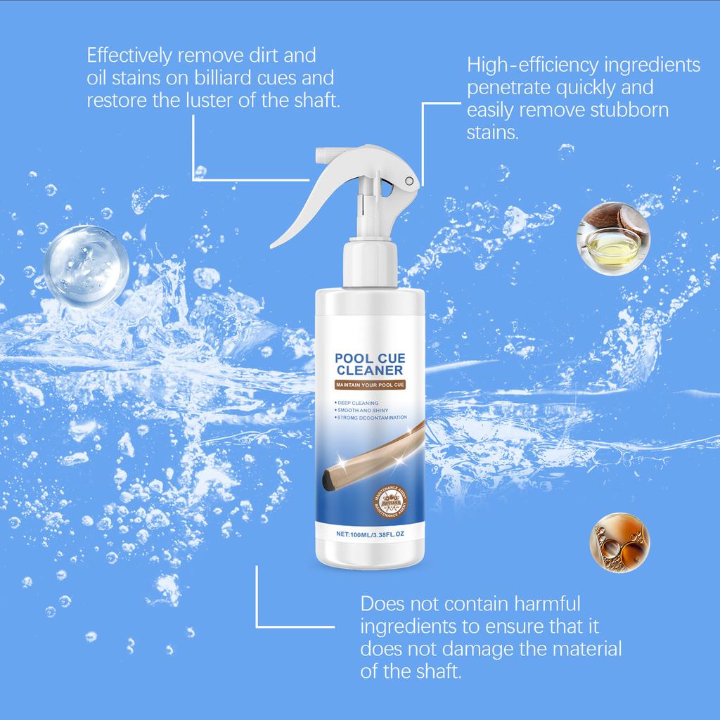 100 мл очиститель для бильярдных киев, кондиционер для вала, полироль для бильярдных киев, мощный спрей для удаления пятен при ремонте