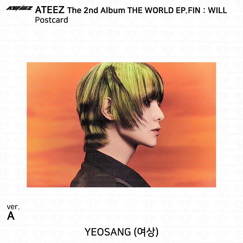 ATEEZ 2-й альбом WORLD EP.FIN WILL Открытка KPOP K-POP