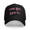 Модная Бейсболка на заказ 'One Life Live It' для Женщин Унисекс Регулируемая Кепка Папы Перфорация Унисекс Кепки Snapback