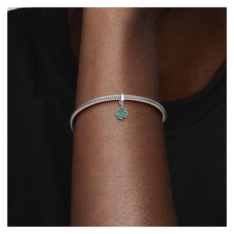 Pandora Four-leaf clover pendant women's green 792751C01