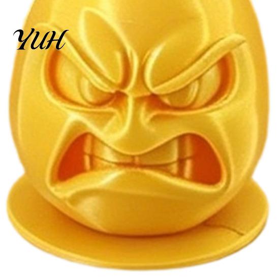3D Printed Pen Storage Egg Holder, Funny Expression Pencil Double-hole Design, Fun Study Desk Decor Organizer for Office Creative Gift Colleagues