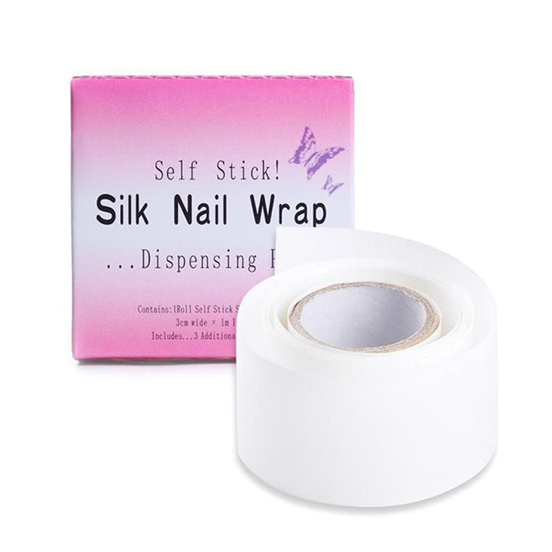 1 рулон шелка для ремонта ногтей УФ-гель для наращивания волокна Инструменты для французского маникюра Формы для ногтей Наращивание Кончики Клейкие наклейки Защита ногтей