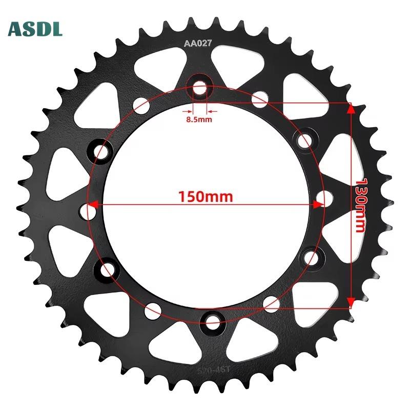 520 46T 16T Front & Rear Sprocket for Yamaha FZ6R FZ6 RY 2009 FZ-6R 2010-2017 XJ6 20S 2009-2015 XJ6 SP ABS Diversion 36C FZ1YCG