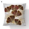 Ginkgo Leaf Gold Light Luxury Comfortable Soft Cushion Pillowcase Decoration Living Room Bedroom Home Decoration Pillowcase