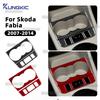 Мягкая наклейка из углеволокна для Skoda Fabia 2 MK2 5J 2007 2008 2009 2010 2011 2012 2013 2014 Автомобильная подставка для стакана с водой Кнопка подогрева сидений