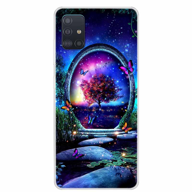 Для чехла Samsung Galaxy A71 A51 M31 Чехол M31S Мягкий силиконовый задний чехол для Samsung A71 M31S Чехол A 51 Ударопрочный чехол M31 Чехол