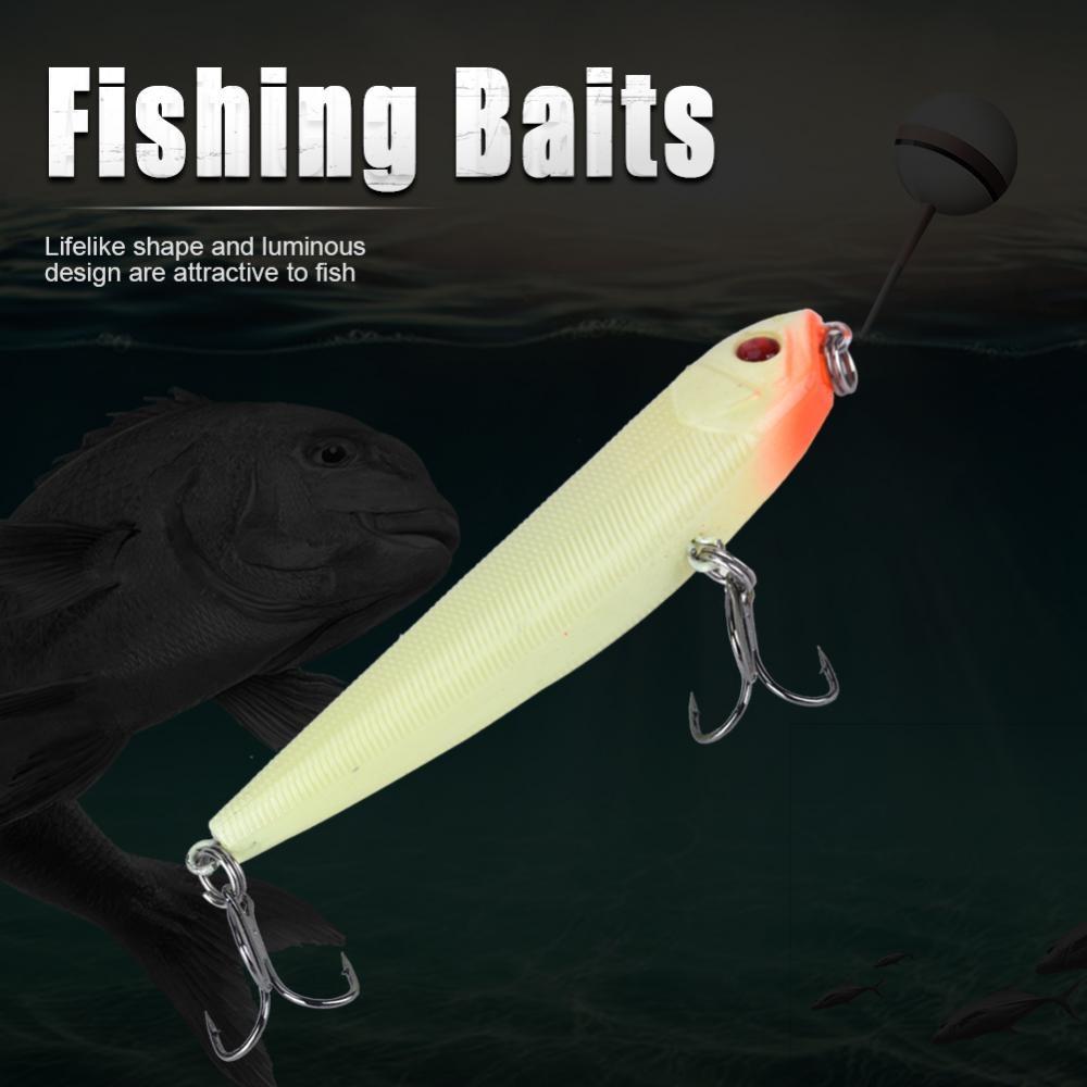 with Treble Hooks Fishing Crankbait Kit Luminous Fishing Baits Kit Saltwater Freshwater