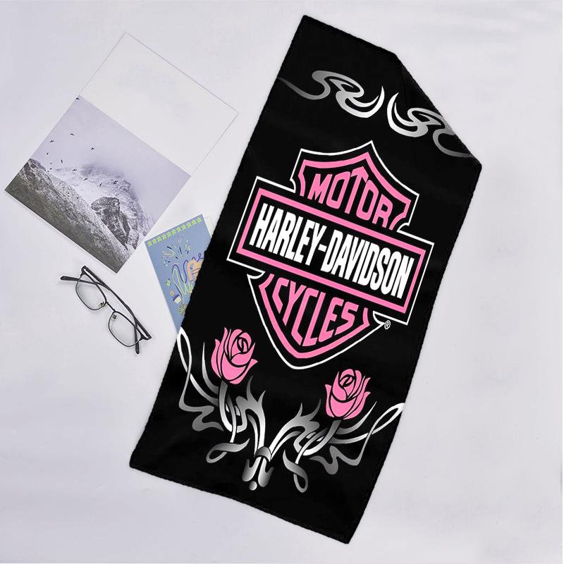 Vintage Motorcycle Fashion Beach Towel: Ideal for Summer Adventures Soft, absorbent and quick drying suitable for swimming and bathing