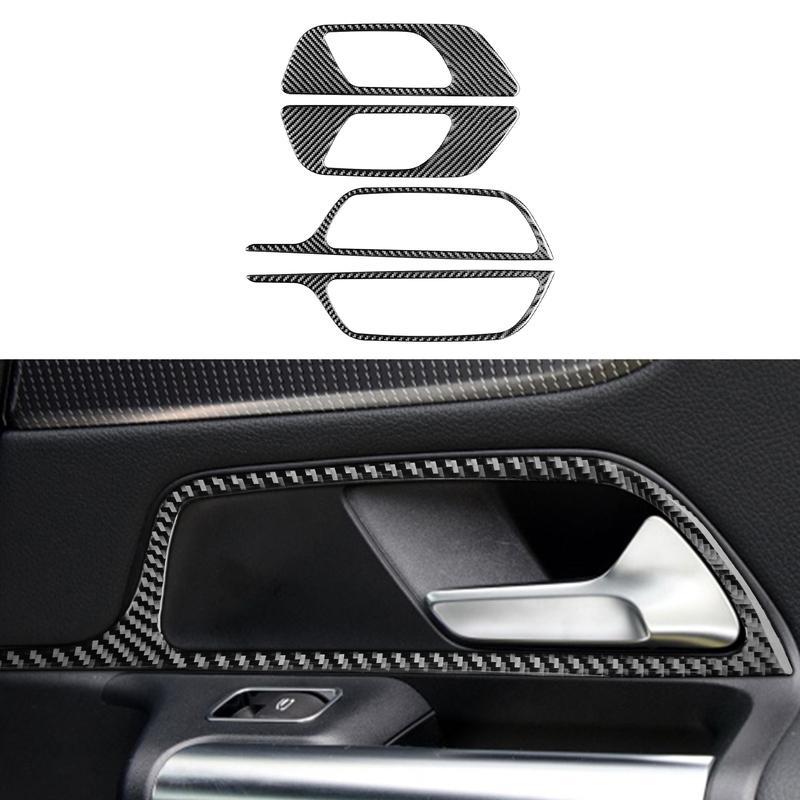 Для Mercedes Benz GLB + B class w246 + LHD/RHD Выходная вентиляционная рама Рулевое колесо Панель Дверные ручки Наклейка из углеродного волокна