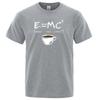 Energy=Milk+Coffee Printing Tshirt Casual Breathable Tshirts Funny Cotton Loose Tees Shirts Street Oversized T-Shirts