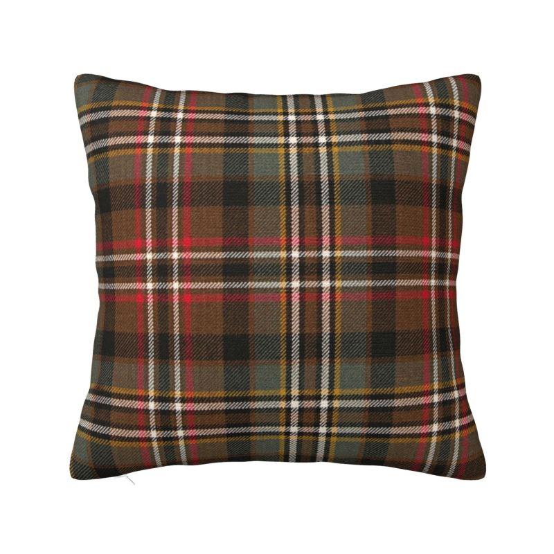 Black Watch Scottish Tartan Plaid Cushion Covers 40x40cm Polyester Throw Pillow for Car Square Pillowcase Home Decorative