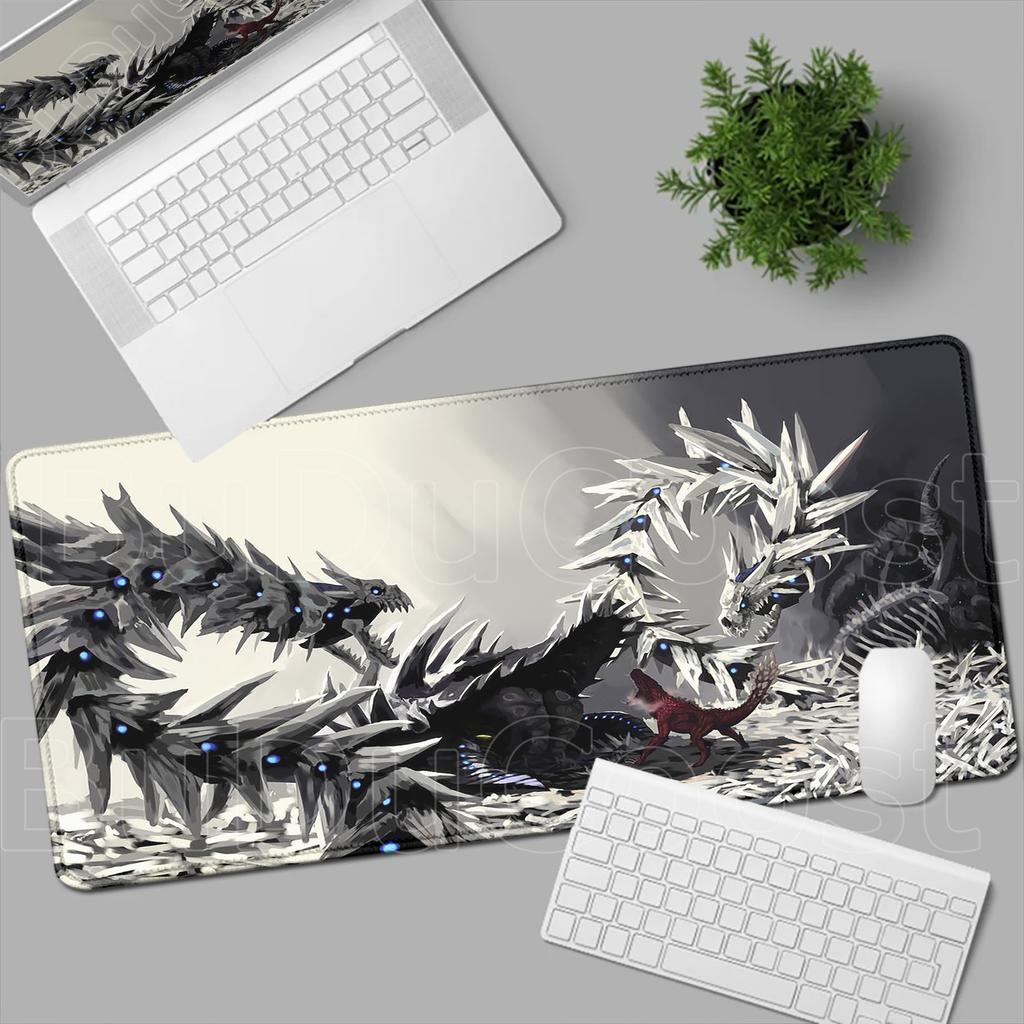 HD Печать Коврик для мыши Игра Monster Hunter Wilds Коврик для мыши Натуральная резина Клавиатурный коврик Офисный коврик для стола Компьютерные игровые аксессуары