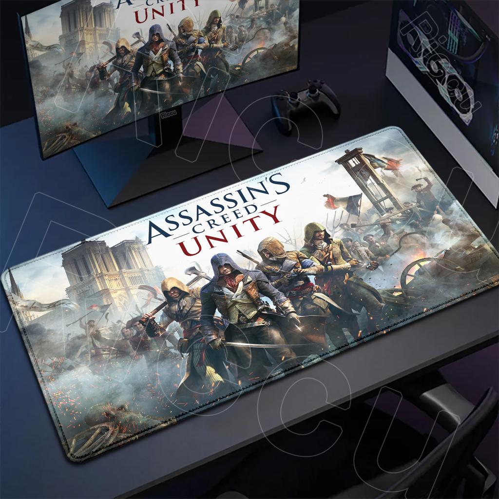 Большой Игровой Нескользящий Расширяемый Коврик для Мыши XXL A-Assassin S -Creed Киберспортивный Скоростной Ковер для Клавиатуры Студенческий Пишущий Мягкая Подушка