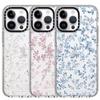 Музейно-белый Маленький цветочный Черная рамка для Apple для IPhone16Promax C Home Магнитное притяжение