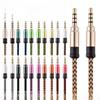 1.5m Gold-Plated Velcro Braided Aux Cable, 3.5mm Male-to-Male, 3m Extension for Car or Live Broadcast