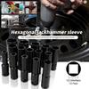 8mm-32mm 1/2" Drive Deep Impact Wrench Socket Head Adapter Hexagonal Hex Socket Head Sleeve for Pneumatic Electric Wrench Drill