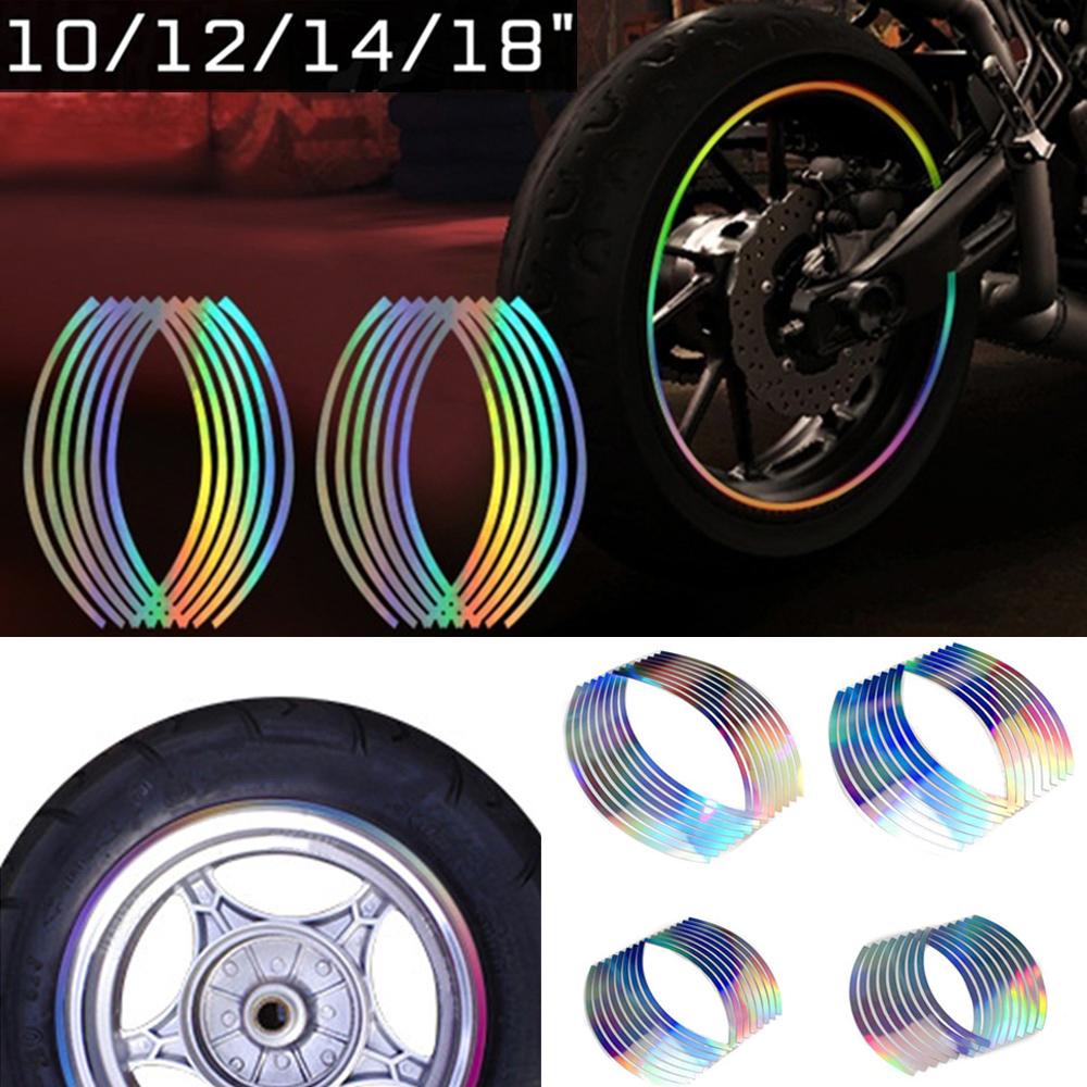 inches PVC Wheel Rim Tape Wheel Sticker Motorcycle Reflective Stripes Reflective Rim Stripe