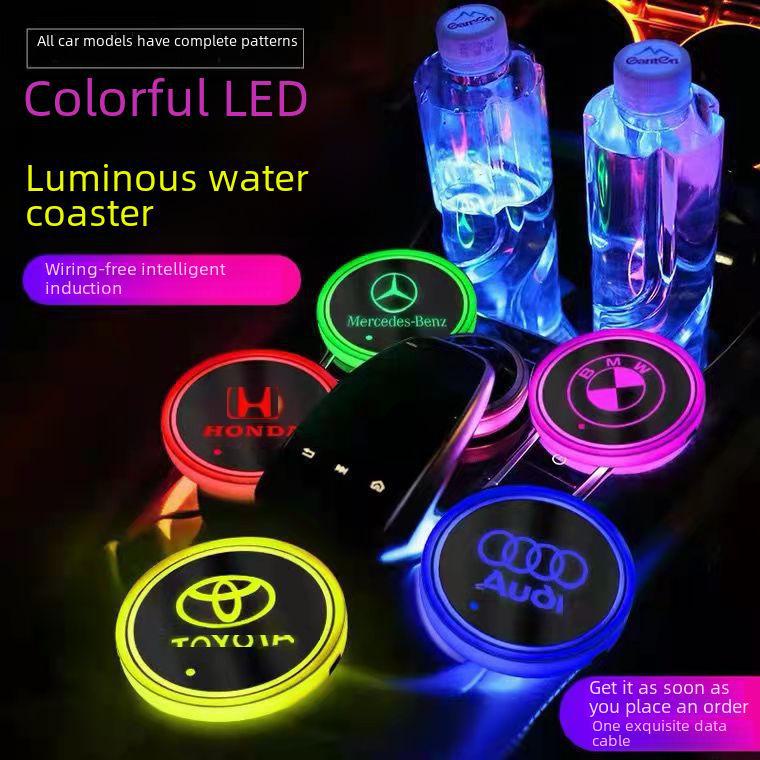 Colorful LED Car Interior Anti-Skid Mat with Breathing Ambient Light