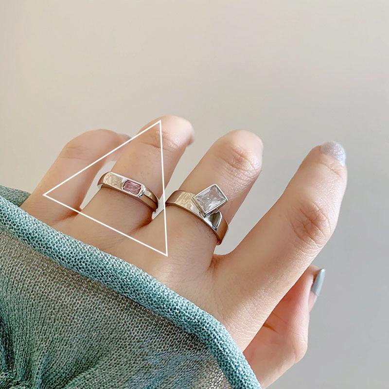 VENTFILLE 925 Stamp Silver Color Cool Multiple Styles Irregular Rings Pearl Crystal Zircon Jewelry Girls Gift Dropshipping