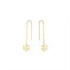 Banyan Tree S925 Silver Snowflake Tassel Earrings for Women – Korean Style