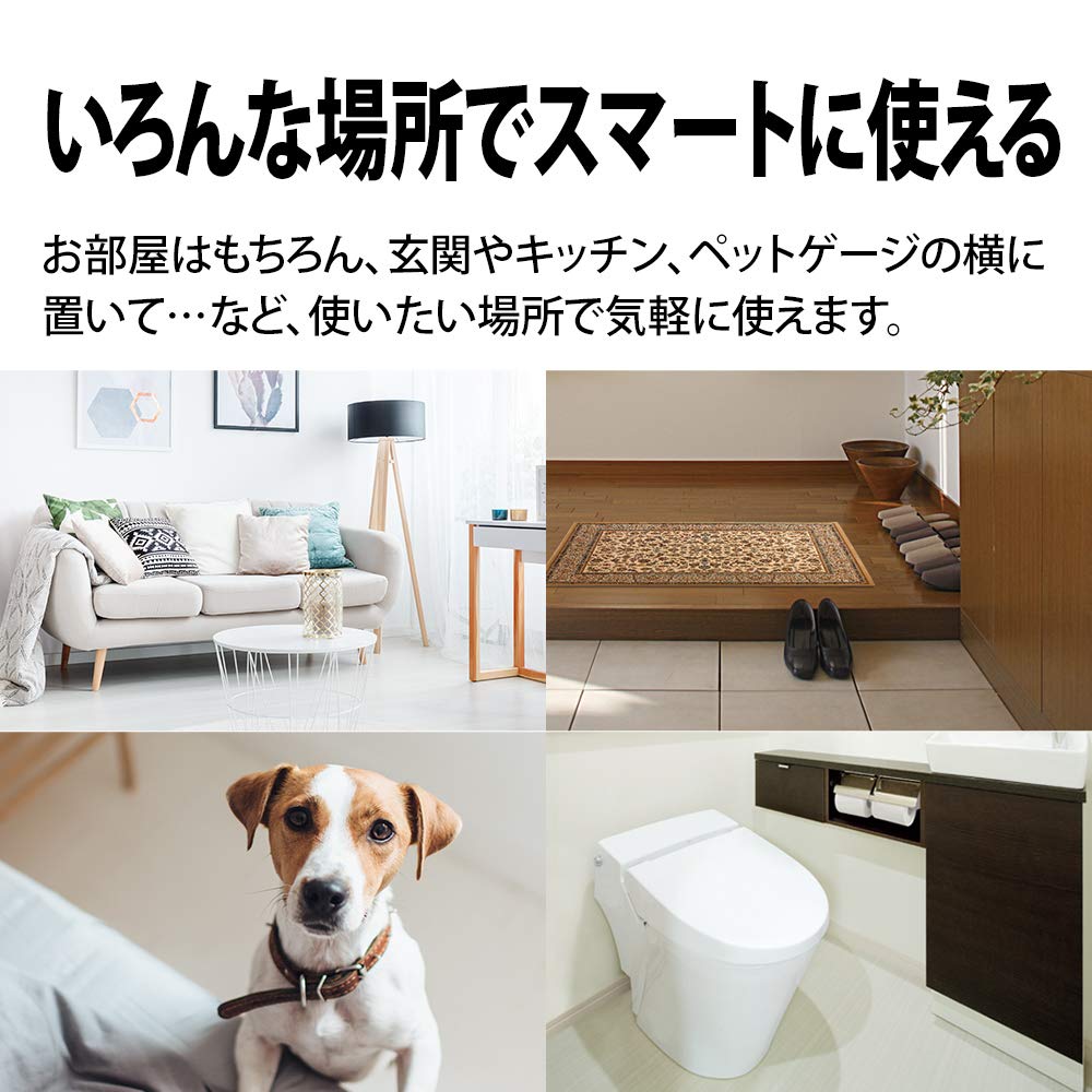 Sharp Plasmacluster 7000 equipped small air purifier 6 tatami personal type White FU-PC01-W