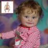 22/24 Inch Reborn Doll Kit Maddie Full Limbs Blank Unpainted Newborn Doll Molds DIY Unassemble Unfinished Baby Doll Parts with Eyes Cloth Body