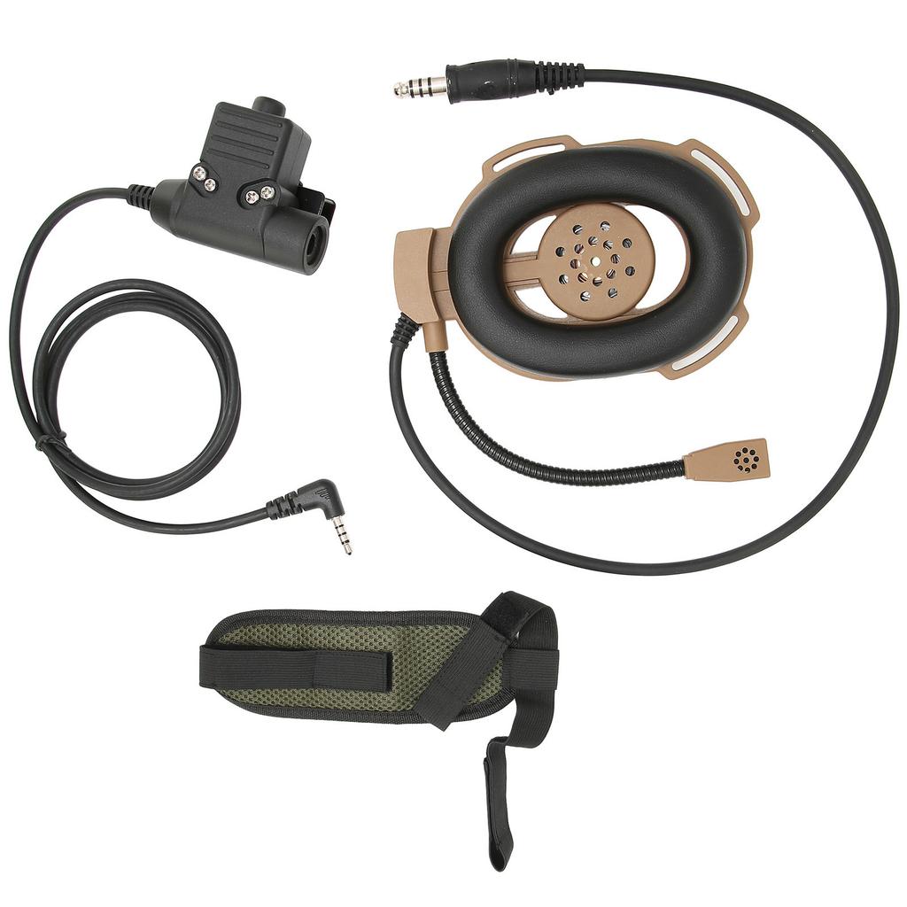 Военная гарнитура с шумоподавлением, двухсторонняя радиогарнитура с U94 PTT для военных на открытом воздухе