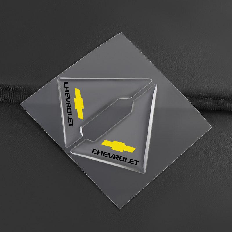 2 шт. Прозрачная накладка на угол двери автомобиля Защитная наклейка от царапин Для Chevrolet Spark Captiva Camaro Lova Aveo Автомобильное зеркало заднего вида Козырек от солнца