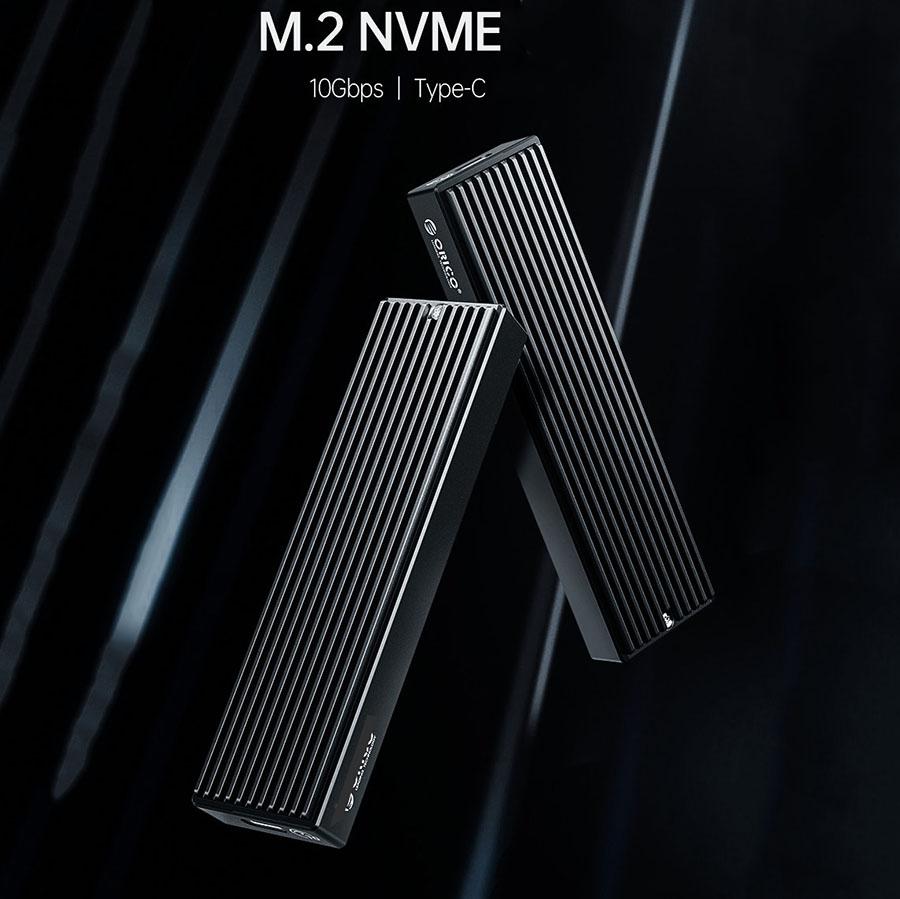 USB 3.1 M.2 NVMe SSD Hard Drive Enclosure W/ A To C & C To C Cables - M2PAC3-G20