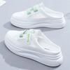 Shoes Woman Summer New In Casual Slip-on White Shoes Ladies Comfort Mesh Flat Platform Mules Footwear Tenis De Moda