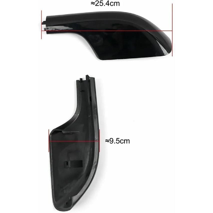 Compatible with Toyota Land Cruiser Prado J90 1996-2002 Black Exterior Roof Rack Rail End Cover Shell Cap Replacement 4PCS