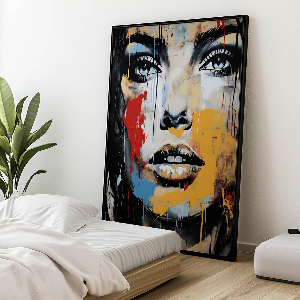 Kolorowe Oblicze Kolorowe Oblicze, 40X50 Cm, Rama Aluminiowa Czarna, Papier Matowy 230 Gsm