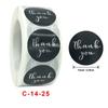 Round Self-Adhesive Labels 500 Pcs Label Stickers Roll Thank You Stickers Labels  Birthdays