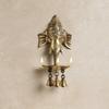 Brass Ganesha Wall Hanging Diya with Bells for Home Decor, Brass Hanging Diyas Oil Lamp, Diwali Gifts, Diyas