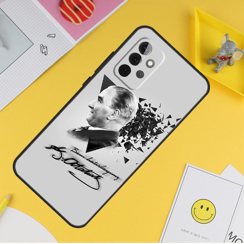 Турция Мустафа Кемаль Ататюрк Чехол Для Samsung Galaxy A15 A17 A54 A34 A14 A13 A23 A33 A53 A52 A32 A12 A56 A36 A16 A35 A55