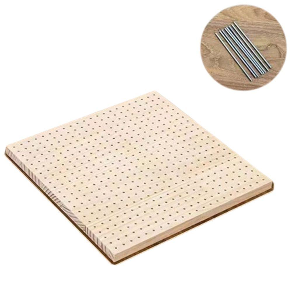 Square Crochet Blocking Boards Wooden Knitting Board Pottery Clay Base Plug Board Needlework