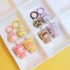 Kawaii мультфильм флокирование кукла брелок кулон для женщин девочек уникальный рюкзак украшения аксессуары маленькие подарки