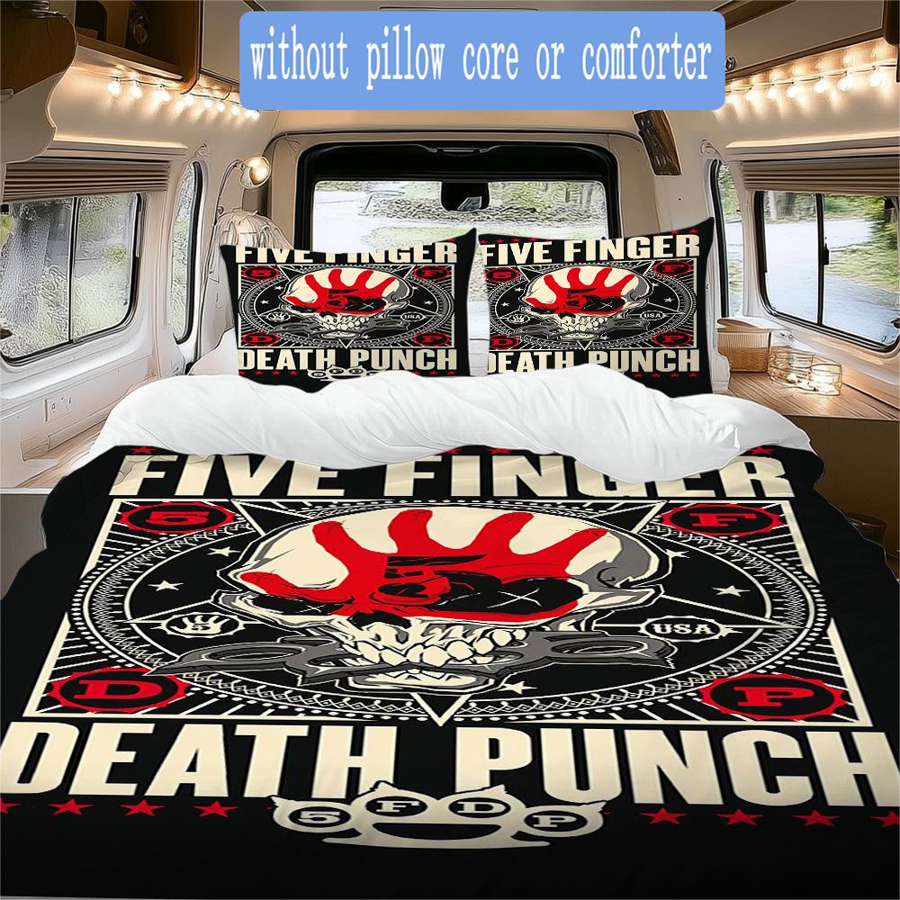 Colorful Five Finger Death Pattern Bedding,Quilt Set Quilt Cover Pillowcase Home Birthday Gift (1*duvet cover+2*pillowcase,without core)ZSJT0917145