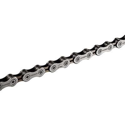 SHIMANO Двойная цепь HG, 10-скоростная, серебристая, 116 звеньев, 524-11218/CN-4601