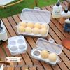 Портативный уличный ударопрочный лоток для яиц: Прозрачный герметичный контейнер для хранения с крышкой, доступен с 8, 4 или 3 отделениями. Идеально для кемпинга.