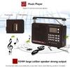 FM/AM/SW полнодиапазонное радио Bluetooth цифровое ретро радио Hi-Fi портативный U-диск USB/TF/Mp3 музыкальный плеер динамик бас светодиодный фонарик
