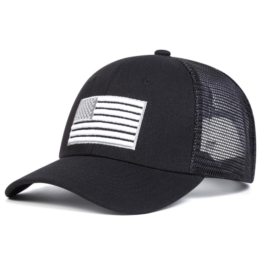Весна-лето бейсболка с вышитым американским флагом, солнцезащитная кепка для отдыха на природе, кепка для пары, дышащая сетка, кепки в стиле хип-хоп, кепка для гольфа