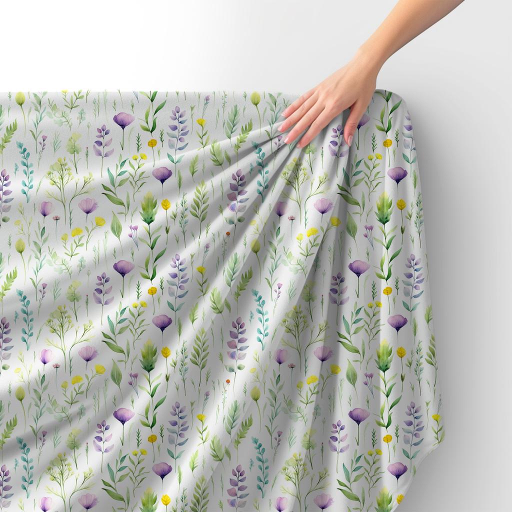 Royal Samt Stoff Polyester Zum Nähen - Motiv Blumen - Rdx2739