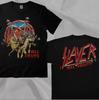 Slayer Hell Awaits Tour Black Vintage Double Sided T-Shirt For Fans