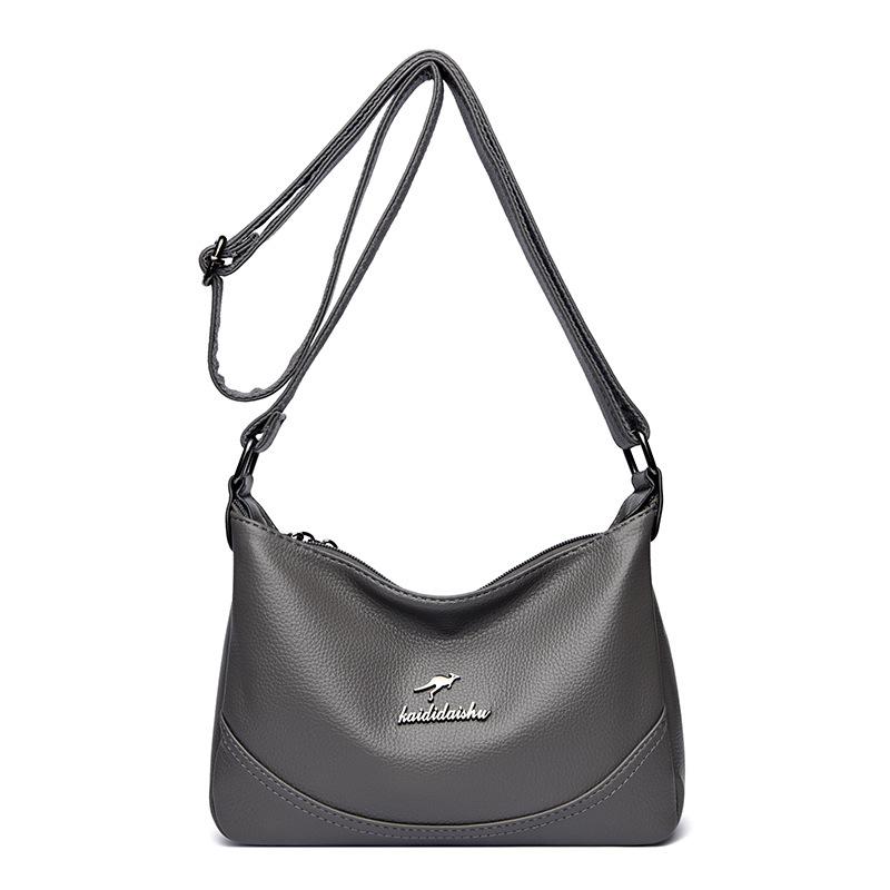 Женская сумка новая городская простая сумка-мессенджер мягкая кожа простая на плечо средняя и старая сумочка